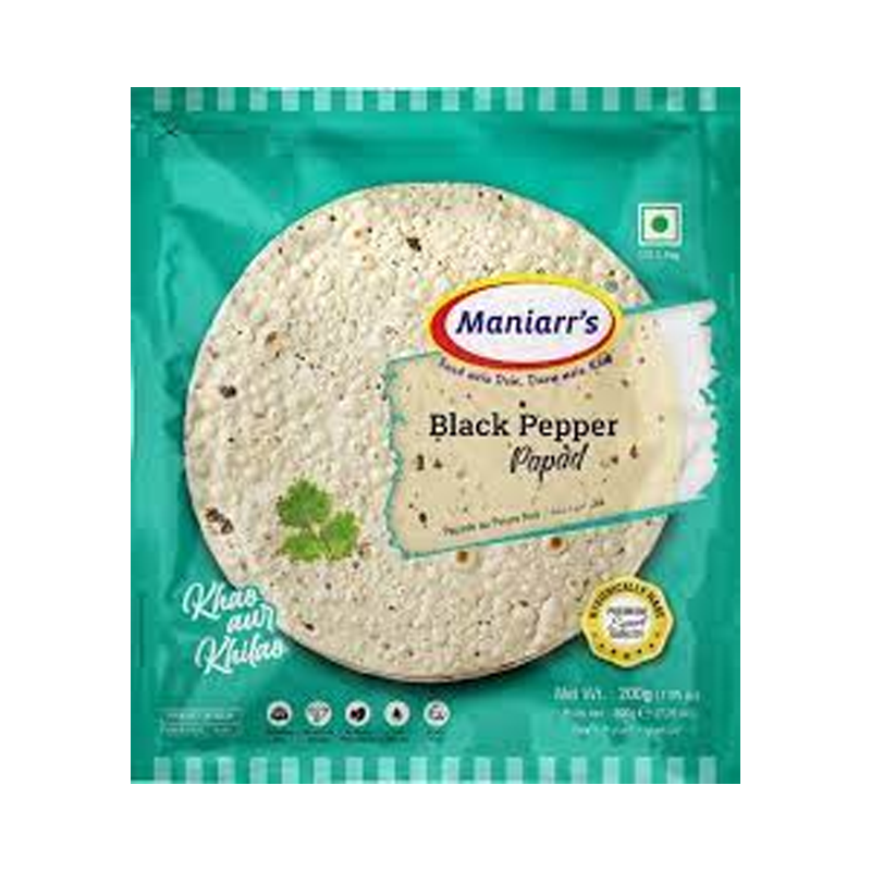 Picture of Maniars Papad Black Pepper-7oz