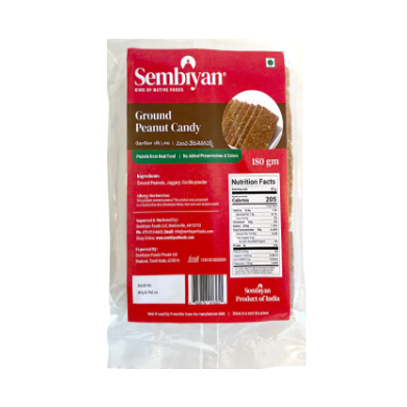 Picture of Sembiyan Ground Peanut Candy Bar -180g