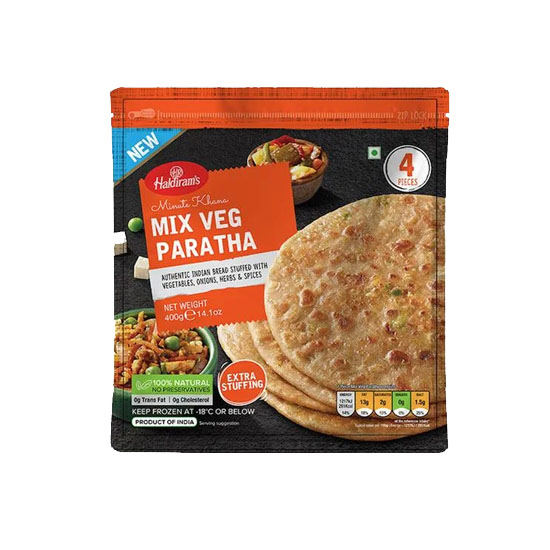 Picture of Haldirams Mix Veg Paratha FRZ-400g