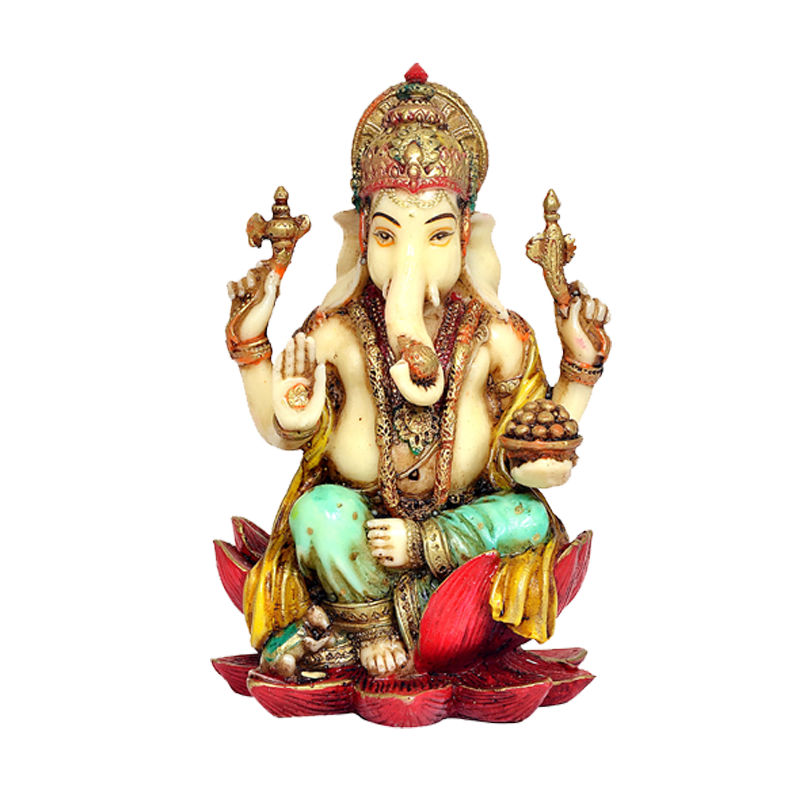 Picture of S Polyresin Ganesh Sitting Status - 3.5inch