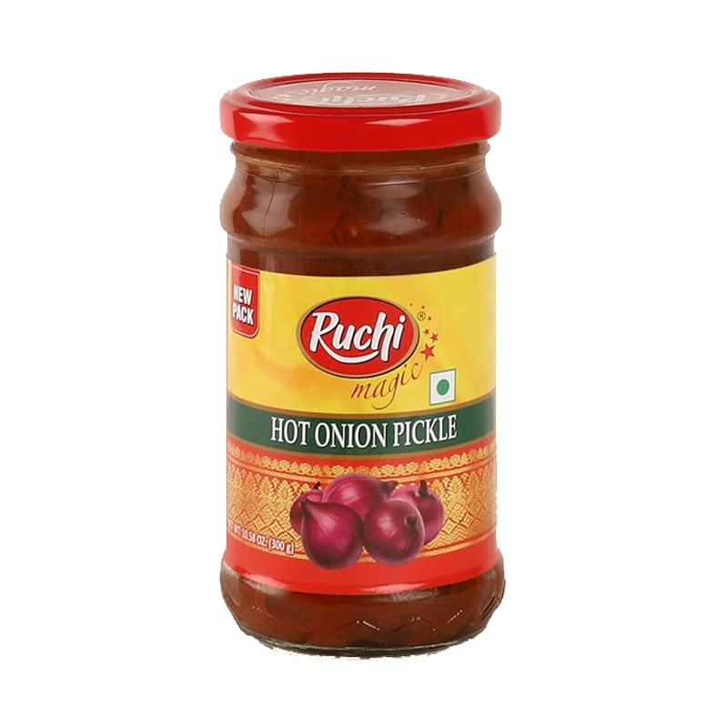 Picture of Ruchi Hot Onion Pickle Without Garlic - 300g