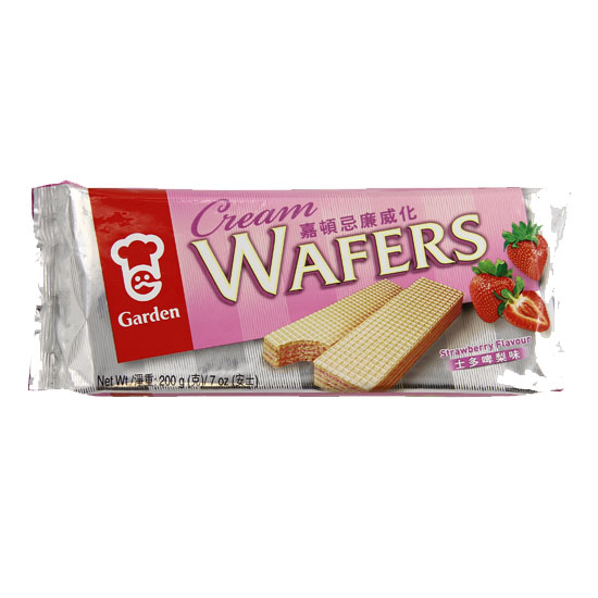 Picture of Garden Cream Wafers Strawberry - 7oz