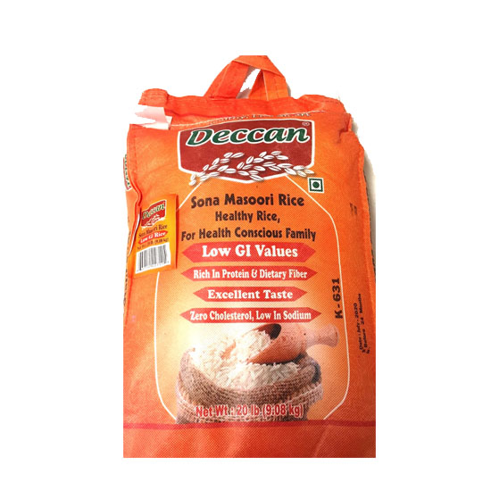 Picture of Deccan Sona Masoori LOW GI Rice-20lb