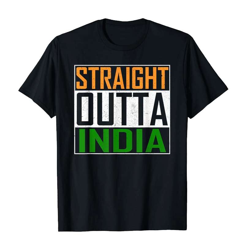 Picture of T Shirt Straight Outta India B