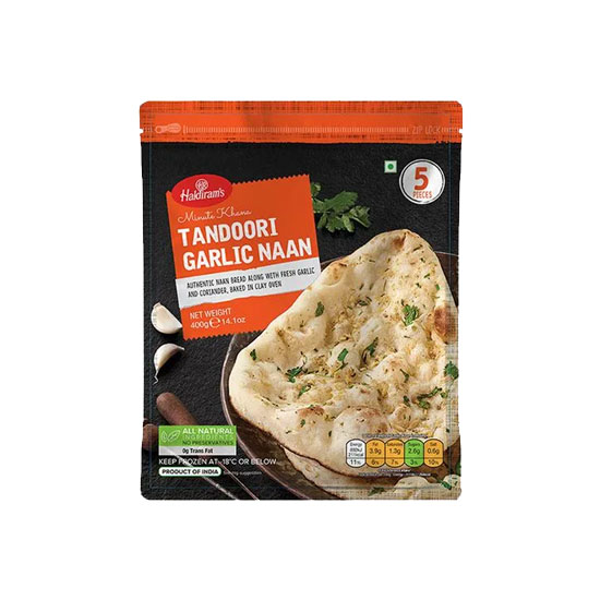 Picture of Haldirams Tandoori Garlic Naan FRZ-400g*5