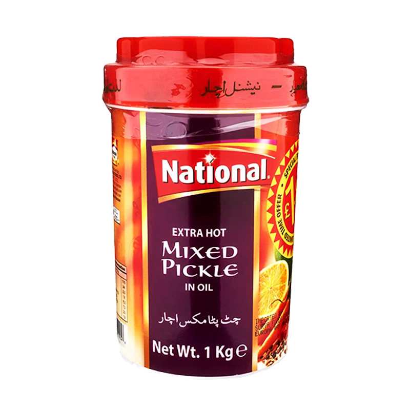 Picture of National Extra Hot Mixed Pickle - 1kg