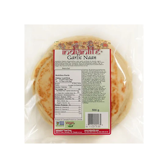 Picture of Indianlife Garlic Naan FRZ - 500g*5