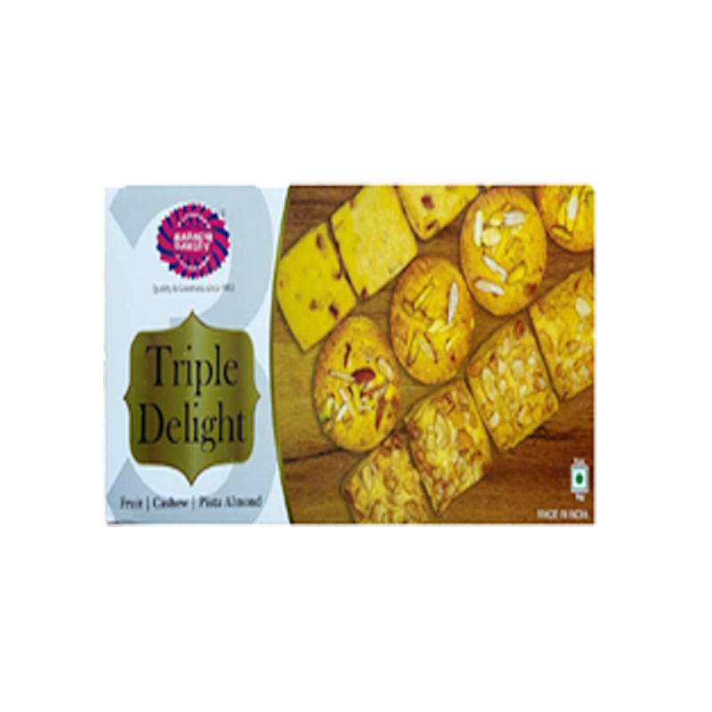 Picture of Karachi Triple Delight Kaju Badam Pista Almond Fruit - 600g