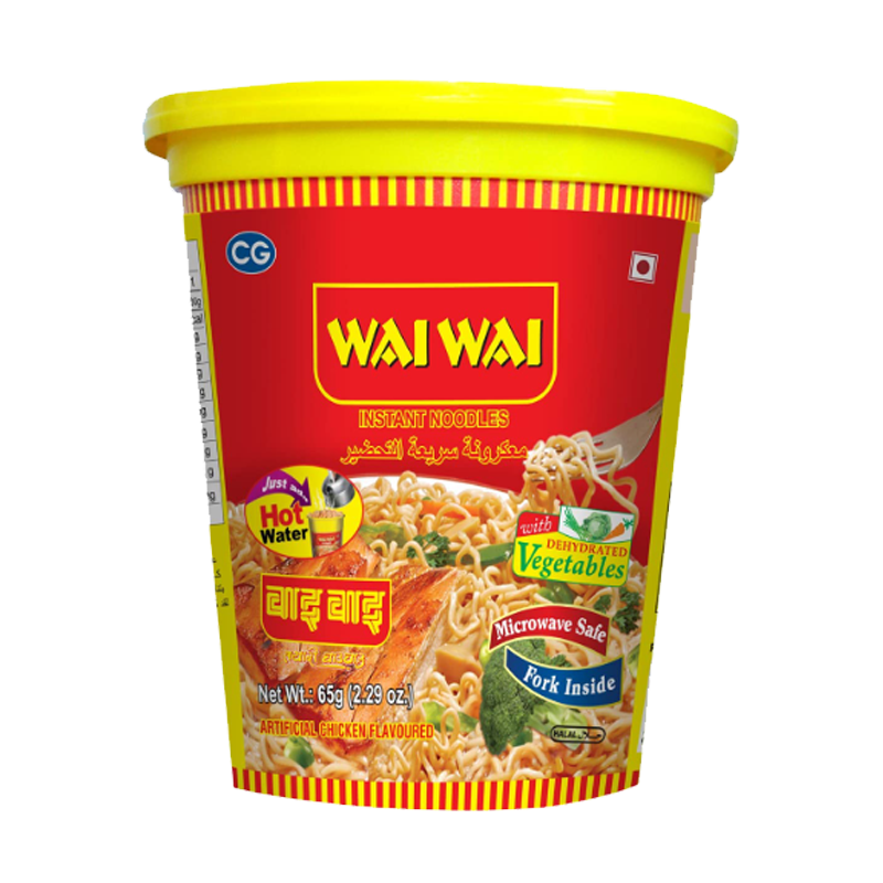 Picture of Wai Wai Chicken Noodles Cup - 65gm