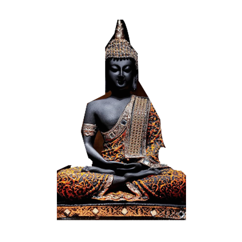 Picture of S Black Seated Buddha Small