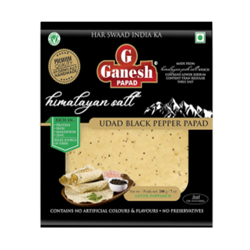 Picture of Ganesh Udad Black Pepper Papad - 7oz