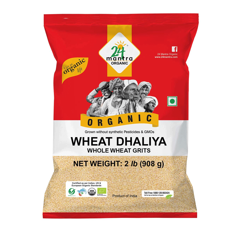 Picture of 24 Mantra Organic Wheat Daliya - 2lb