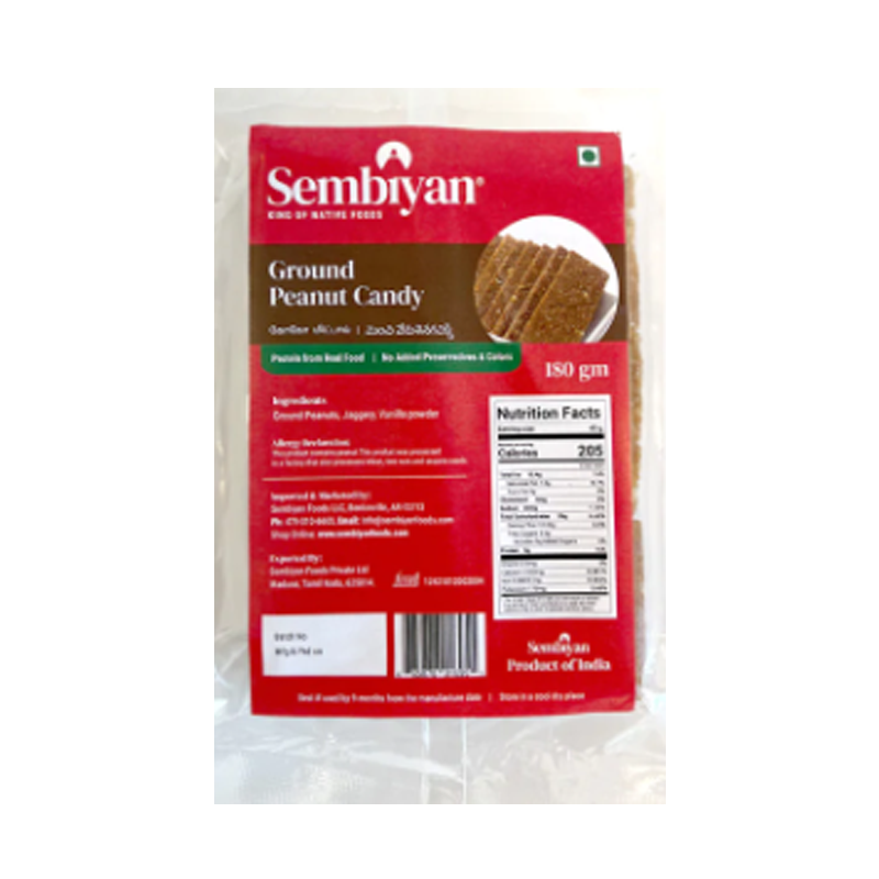 Picture of Sembiyan Ground Peanut Candy Chikki - 180g