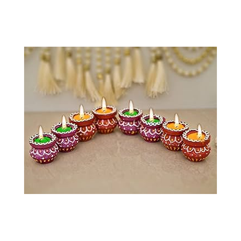 Picture of S Single Diya Colorfull 8pcs