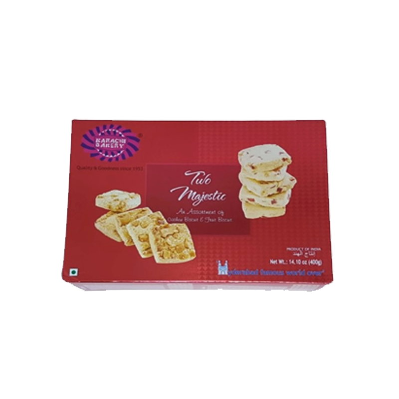 Picture of Karachi Two Majestic Cashew Biscuit & Fruit or Pista Biscuit - 400g