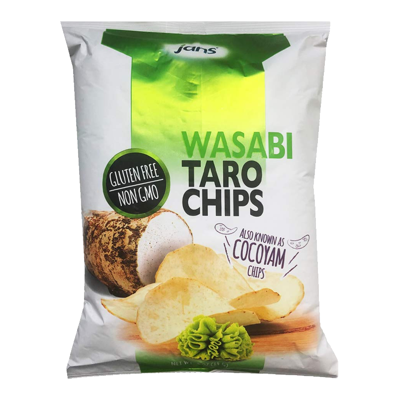 Picture of Jans Wasabi Taro Chips - 3oz