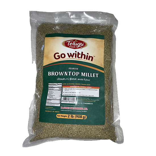 Picture of Telugu Go Within Brown Top Millet Flour-2lb