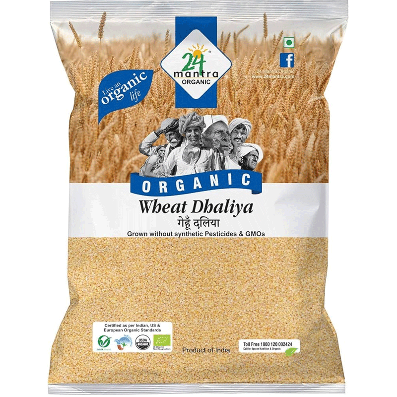 Picture of 24 Mantra Organic Wheat Dhaliya - 4lb