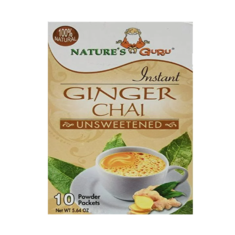 Picture of Natures Guru Ginger Chai Unsweetened -250g*10