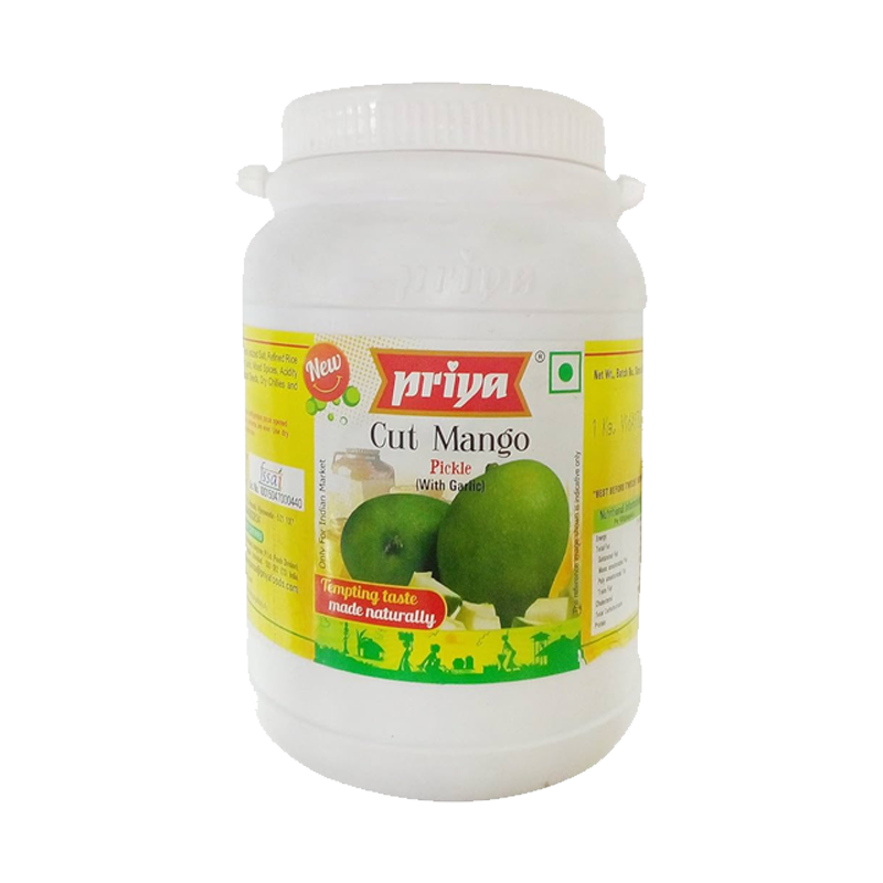 Picture of Priya Cut Mango W/O Garlic Pickle - 1kg