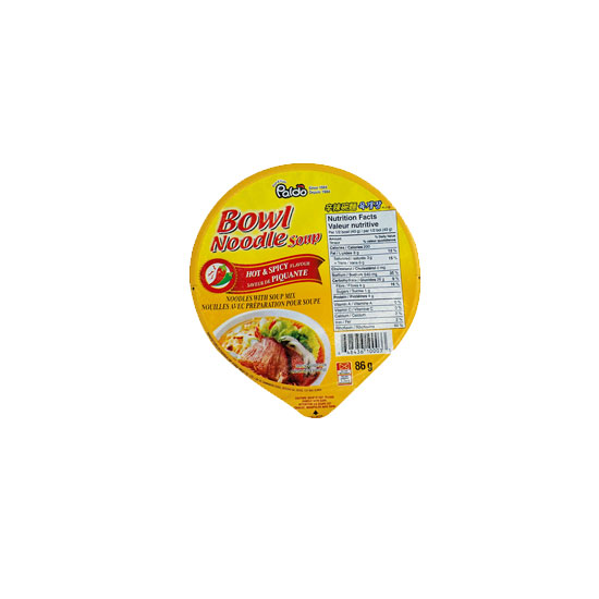 Picture of Paldo Bowl Noodles Hot & Spicy-86g