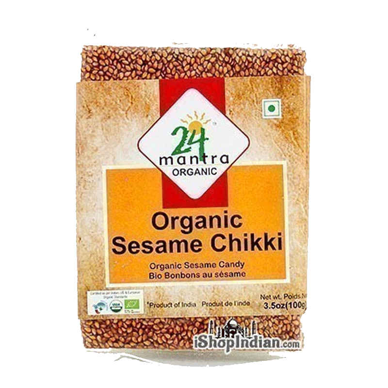 Picture of 24 Mantra Organic Sesame Chikki - 100g