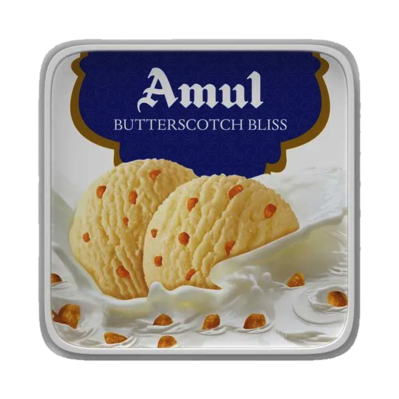 Picture of Amul Butterscotch Bliss Ice Cream - 1LT