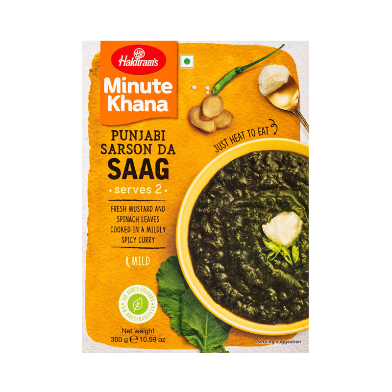 Picture of Haldirams Minute Khana  Punjabi  Sarson D Saag RTE - 300g