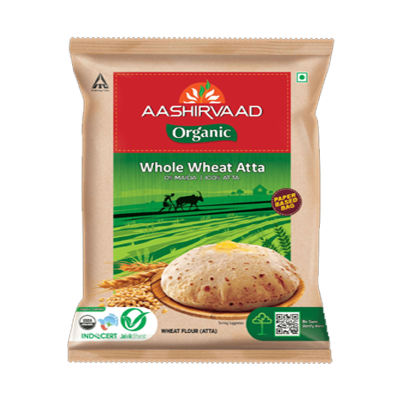 Picture of Aashirvaad Organic Atta Whole Wheat - 10lb