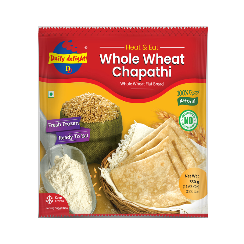 Picture of Daily Delight Whole Wheat Chapathi FRZ - 330g