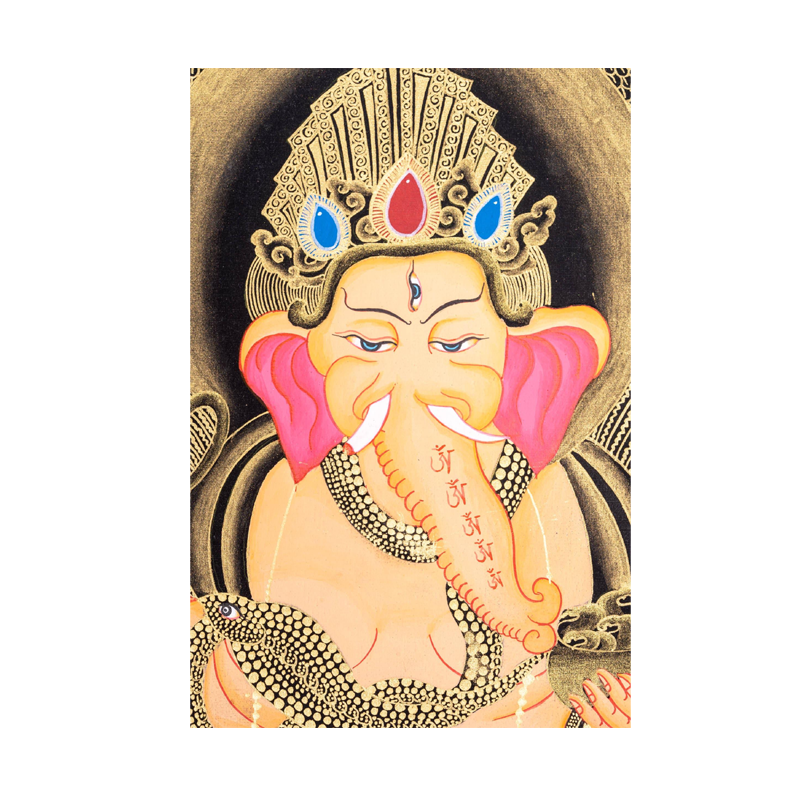 Picture of S Hand Painted Ganesha 4"