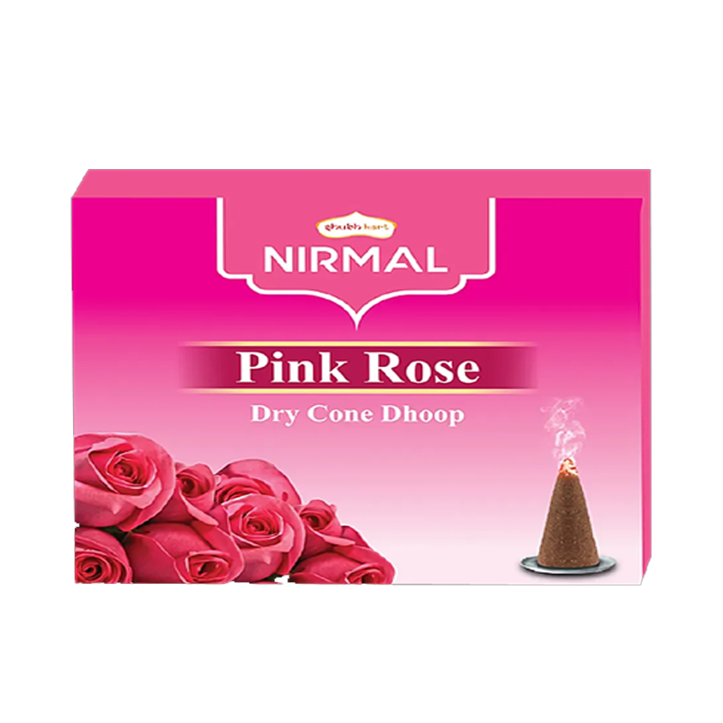 Picture of Shubh Kart Rose Dry Cone Dhoop 15pc - 30g