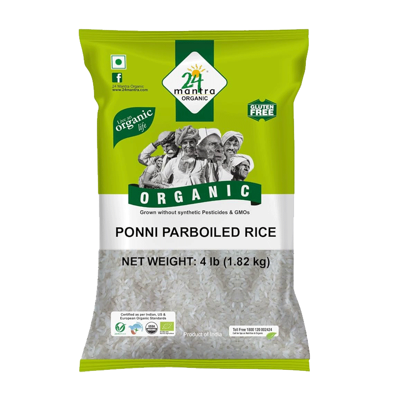 Picture of 24 Mantra Organic Ponni Rice - 4lb