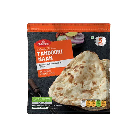 Picture of Haldirams Tandoori Naan FRZ - 400g*5