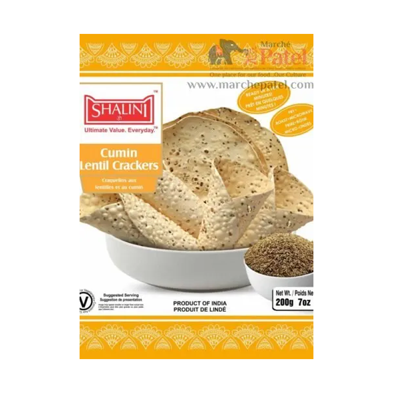 Picture of Shalini Cumin Lentil Cracker (Papad) 200g