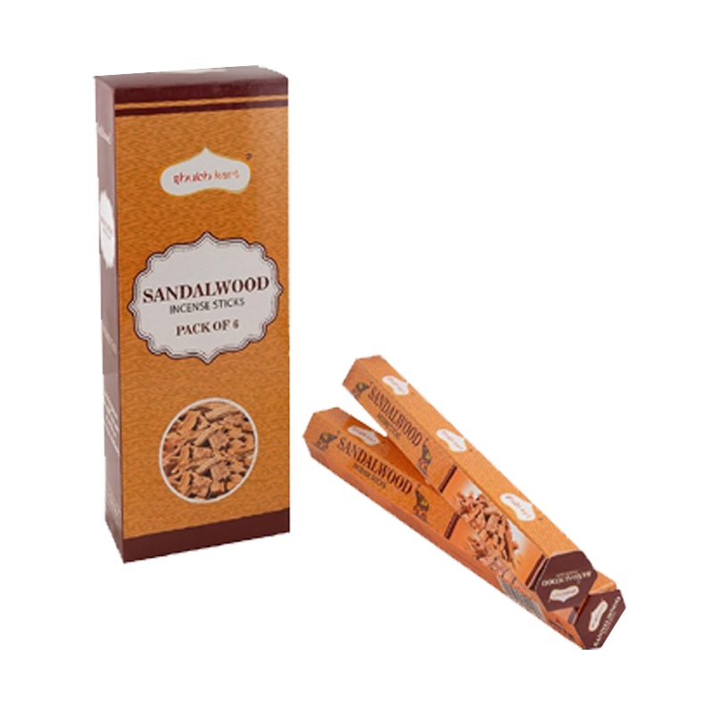 Picture of Shubh Kart Sandalwood Incense Sticks - 6pck 20sticks