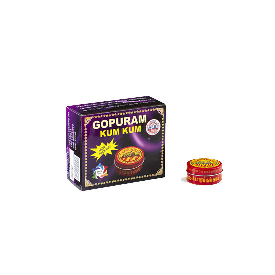 Picture of Gopuram Kumkum Plastic Tin - 10g