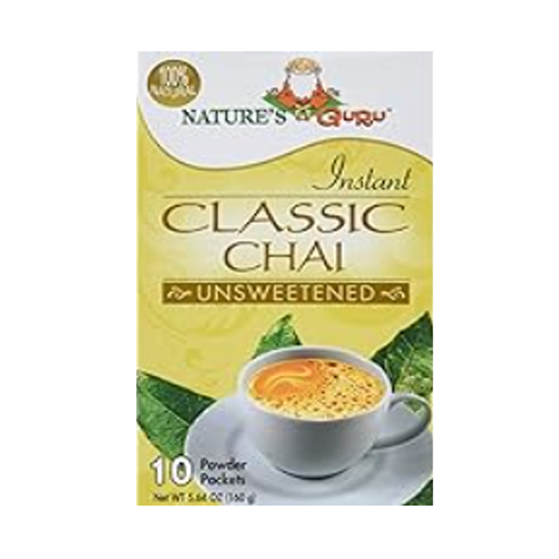 Picture of Natures Guru Vanilla Chai Unsweetened - 160g*10