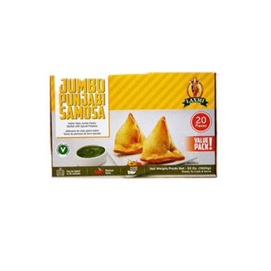 Picture of Laxmi Jumbo Punjabi Samosa FRZ-1500g*20