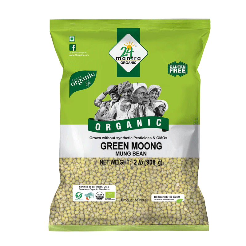 Picture of 24 Mantra Organic Green Moong Split - 2lb