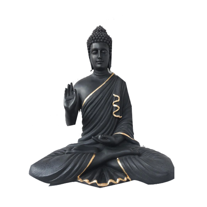 Picture of S Black Seated Buddha Medium