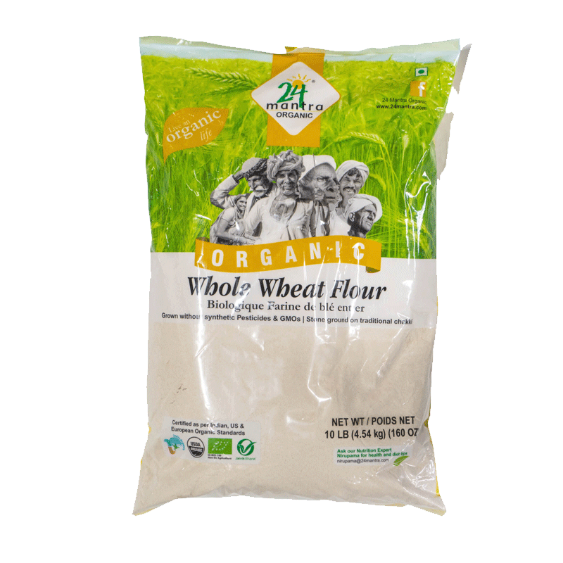 Picture of 24 Mantra Organic Atta Whole Wheat Flour - 10lb