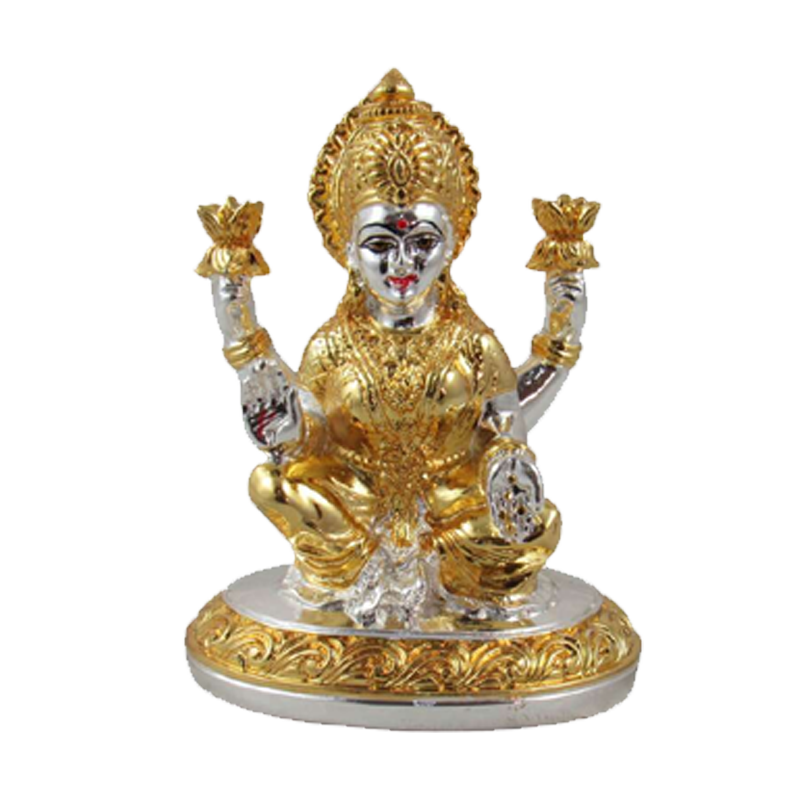 Picture of S Resin Golden Laxmi 4"