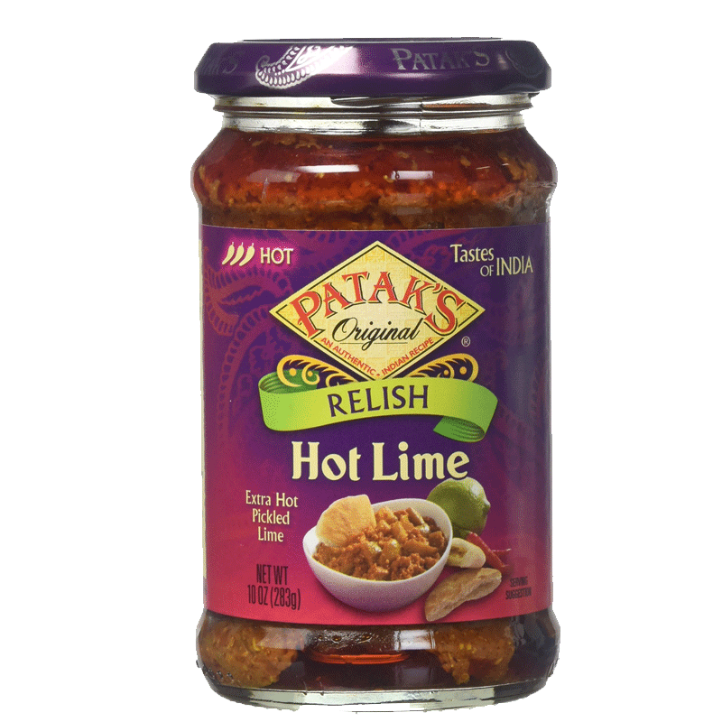 Picture of Pataks Hot Lime Relish extra Hot- 10oz