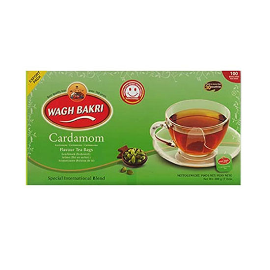 Picture of Wagh Bakri Cardamom Flavor Tea Bags - 200g*100