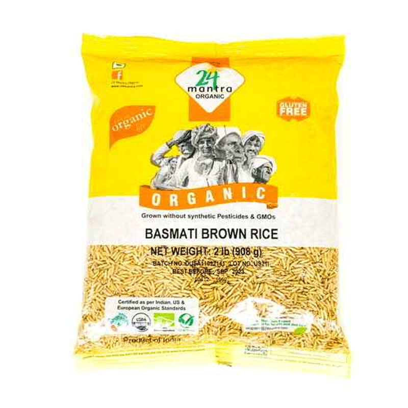 Picture of 24 Mantra Organic Brown Basmati Rice - 2lb