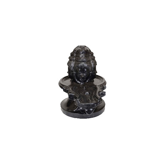 Picture of DS Shivling Black Stone Statue 5"