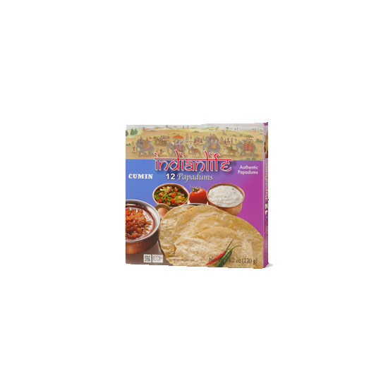 Picture of Indianlife Cumin Papad-120g*12