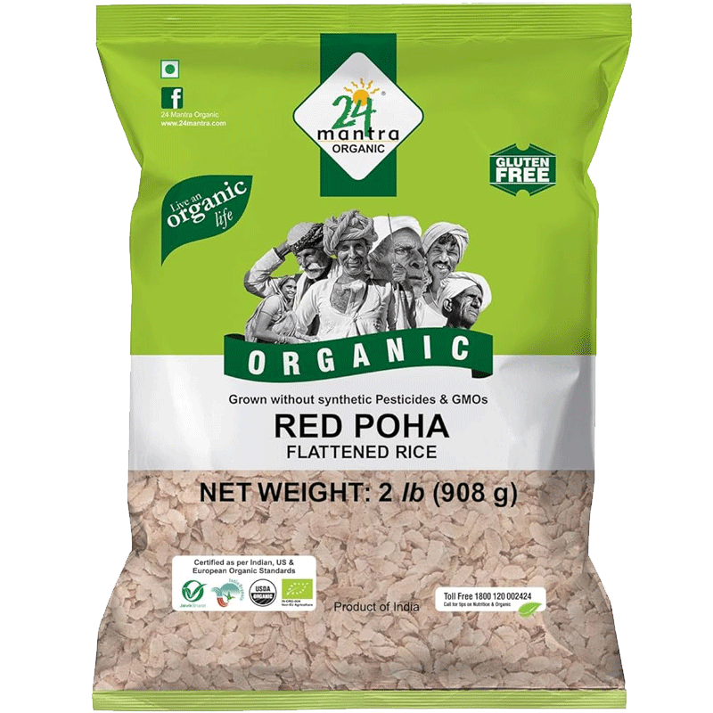 Picture of 24 Mantra Organic Red Poha - 2lb