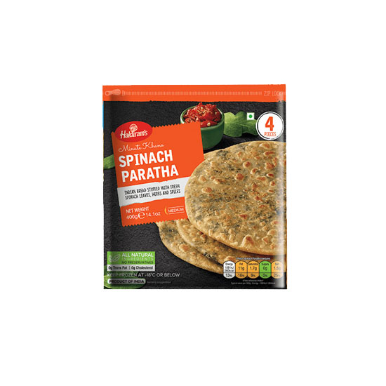 Picture of Haldirams Paratha Spinach FRZ - 400g*4